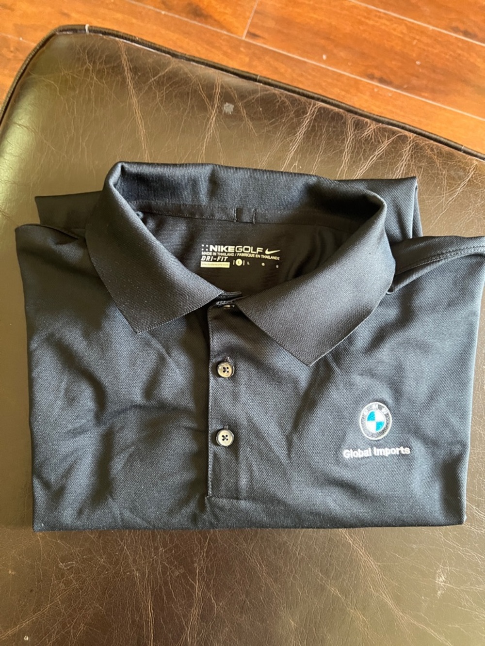 Nike Black Polo Shirt with BMW Global Imports Embroidered Logo